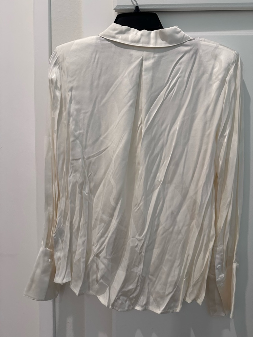 NWT ba&sh Chemise Betsy - cream button down w/ crystal collar chain - Medium - Picture 10 of 12